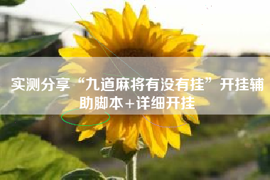 实测分享“九道麻将有没有挂”开挂辅助脚本+详细开挂