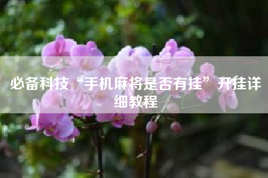 必备科技“手机麻将是否有挂”开挂详细教程