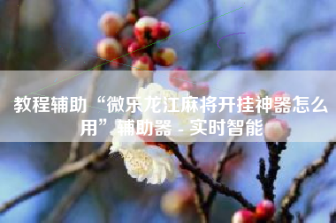 教程辅助“微乐龙江麻将开挂神器怎么用”辅助器 - 实时智能