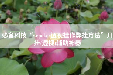 必备科技“wepoker透视挂作弊挂方法”开挂(透视)辅助神器