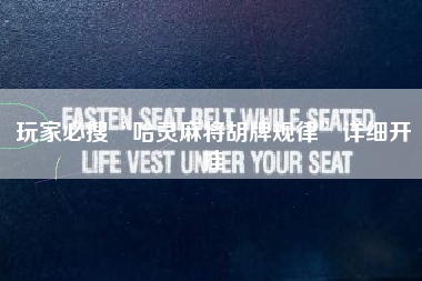 玩家必搜“哈灵麻将胡牌规律”详细开挂