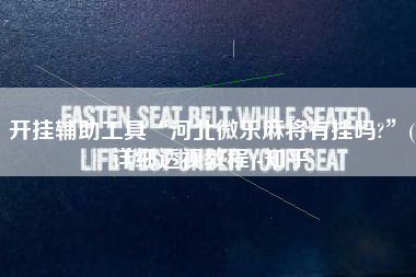 开挂辅助工具“河北微乐麻将有挂吗?”(详细透视教程)-知乎