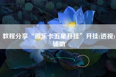 教程分享“微乐卡五星开挂”开挂(透视)辅助