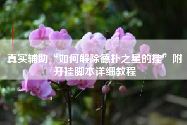 真实辅助“如何解除德扑之星的挂	”附开挂脚本详细教程