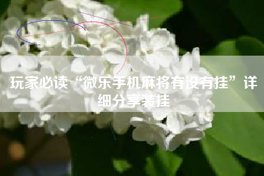 玩家必读“微乐手机麻将有没有挂	”详细分享装挂