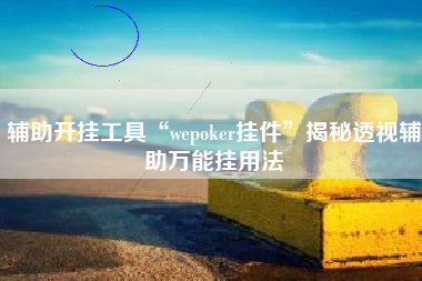 辅助开挂工具“wepoker挂件”揭秘透视辅助万能挂用法