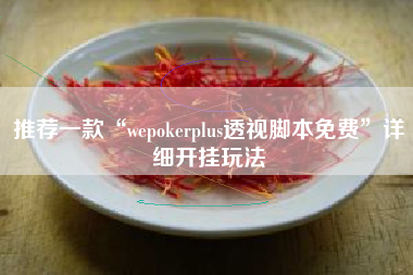 推荐一款“wepokerplus透视脚本免费”详细开挂玩法