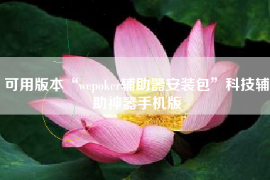 可用版本“wepoker辅助器安装包	”科技辅助神器手机版
