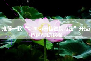推荐一款“WePOKer开挂透视方法	”开挂(透视)辅助教程