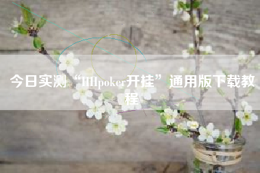 今日实测“HHpoker开挂”通用版下载教程
