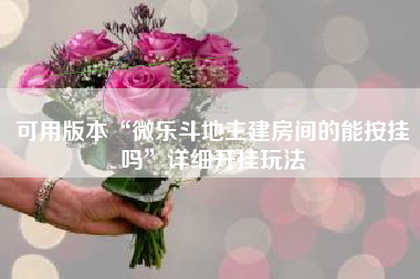 可用版本“微乐斗地主建房间的能按挂吗”详细开挂玩法
