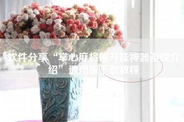 软件分享“掌心麻将圈开挂神器游戏介绍”通用版下载教程