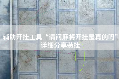 辅助开挂工具“请问麻将开挂是真的吗”详细分享装挂