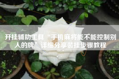 开挂辅助工具“手机麻将能不能控制别人的牌”详细分享装挂步骤教程