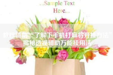 教程辅助“了解下手机打麻将开挂方法”揭秘透视辅助万能挂用法