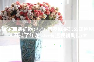 玩家辅助神器：“17老友麻将怎么知道别人开挂了红龙poker有透视辅助挂(太