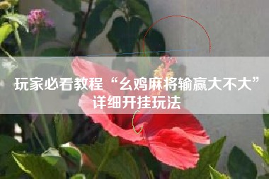 玩家必看教程“幺鸡麻将输赢大不大”详细开挂玩法