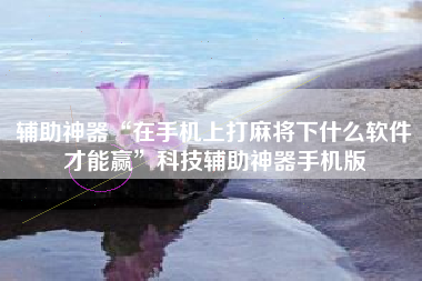 辅助神器“在手机上打麻将下什么软件才能赢	”科技辅助神器手机版