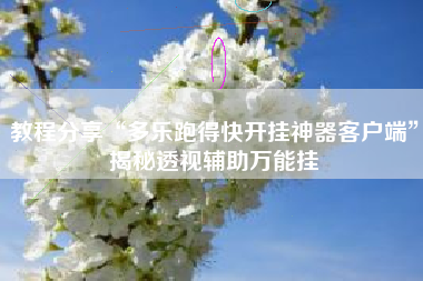 教程分享“多乐跑得快开挂神器客户端	”揭秘透视辅助万能挂